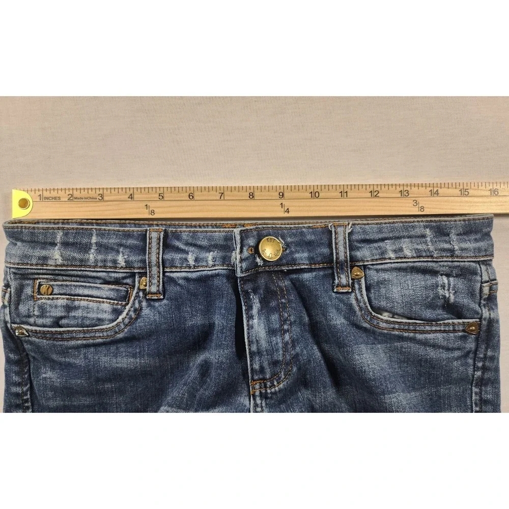 KUT from the Kloth Catherine‎ Boyfriend Jeans Women 4 Distressed Denim Mid Rise